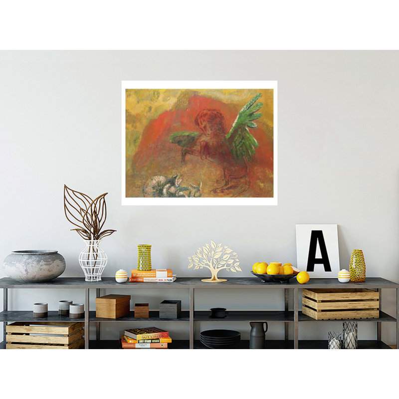 «Pegasus Triumphant» par Odilon Redon - estampe numérique, H 32 po x l 40 po
