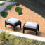 Barcelo Rattan Club Ottoman with Cushion-1609215526