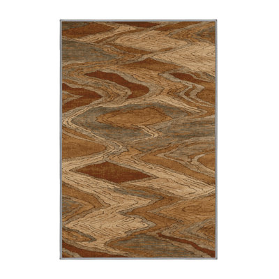 Machine Washable Persian Brown Area Rug