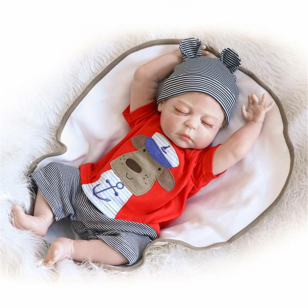 Reborn baby boy dolls full 2024 body silicone