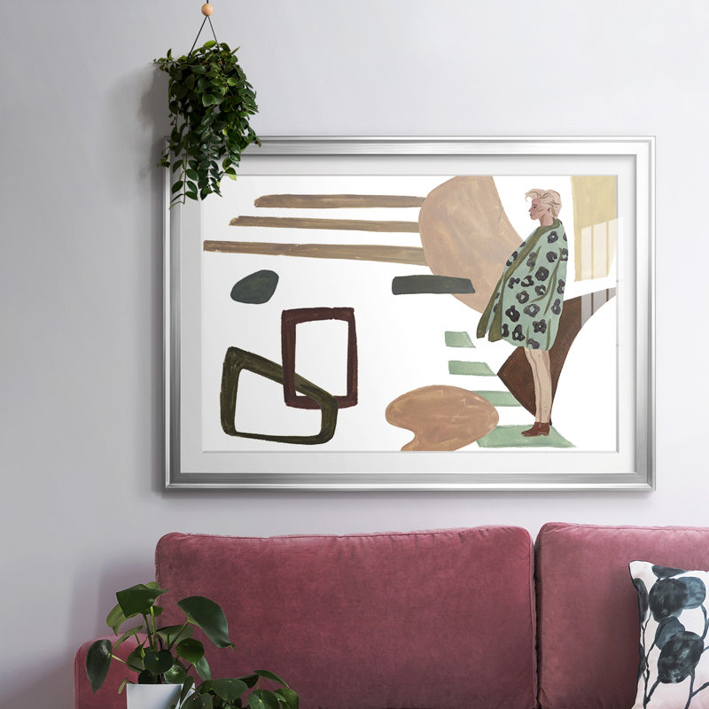 «Vintage Vibes V», impression sur papier, H 27 po x l 39 po x P 1,5 po, Argent
