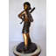 Garden Statue Young Boy in NY Yonkers Cap Hitting Baseball Bronze Statue 40" x 22" x 40"H