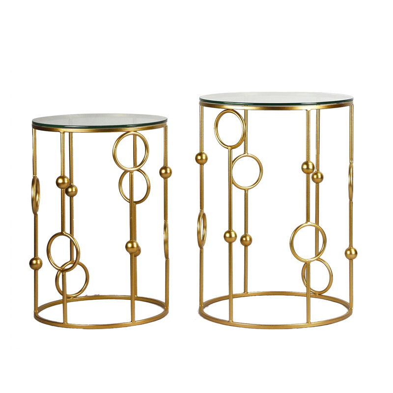 Forsythe Glass Top Nesting Tables