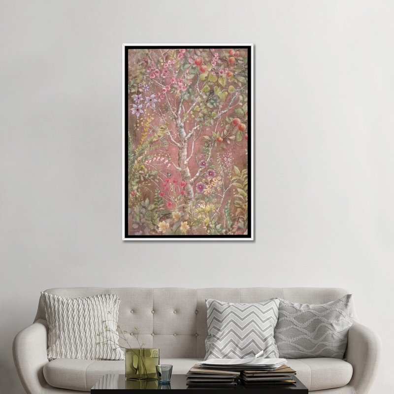 Joie De Vivre - reproduction d'art murale - toile encadrée, 48" x 32", Framed Canvas, White