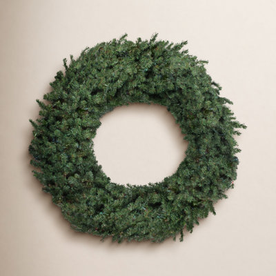 5' Pre-Lit Commercial Canadian Pine Artificial Christmas Wreath