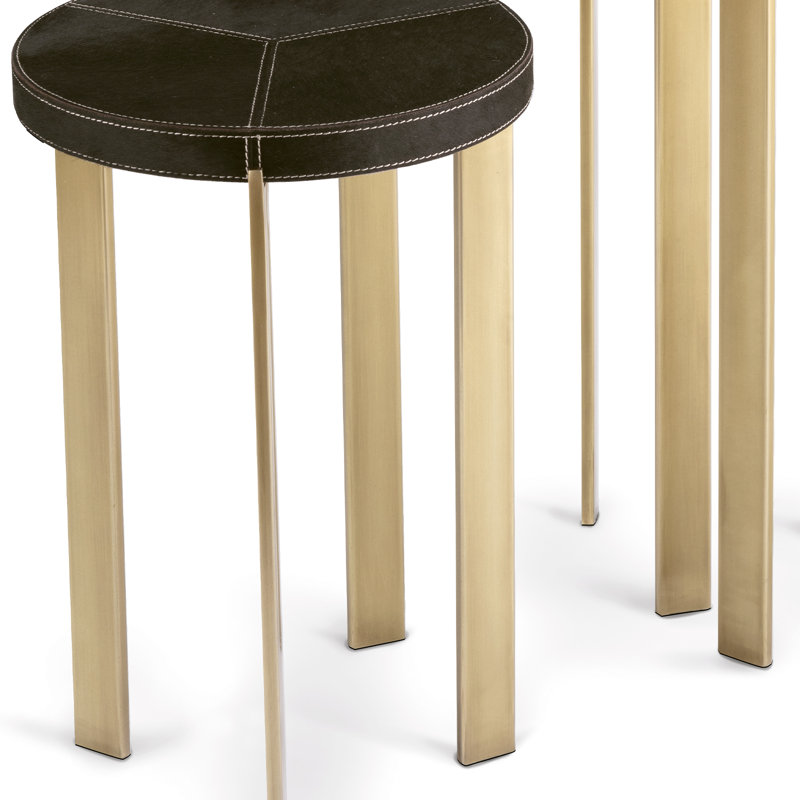 Andres Nesting End Table, Brass