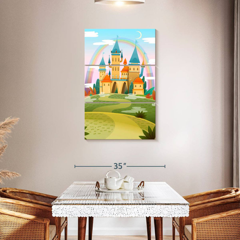 Ashelle Cartoon Castle, 32" H x 20" W