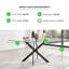 Lenworth Luxury Rectangular Dining Table in Glass and Chrome Metal - Modern Statement Design-57936302-130620151