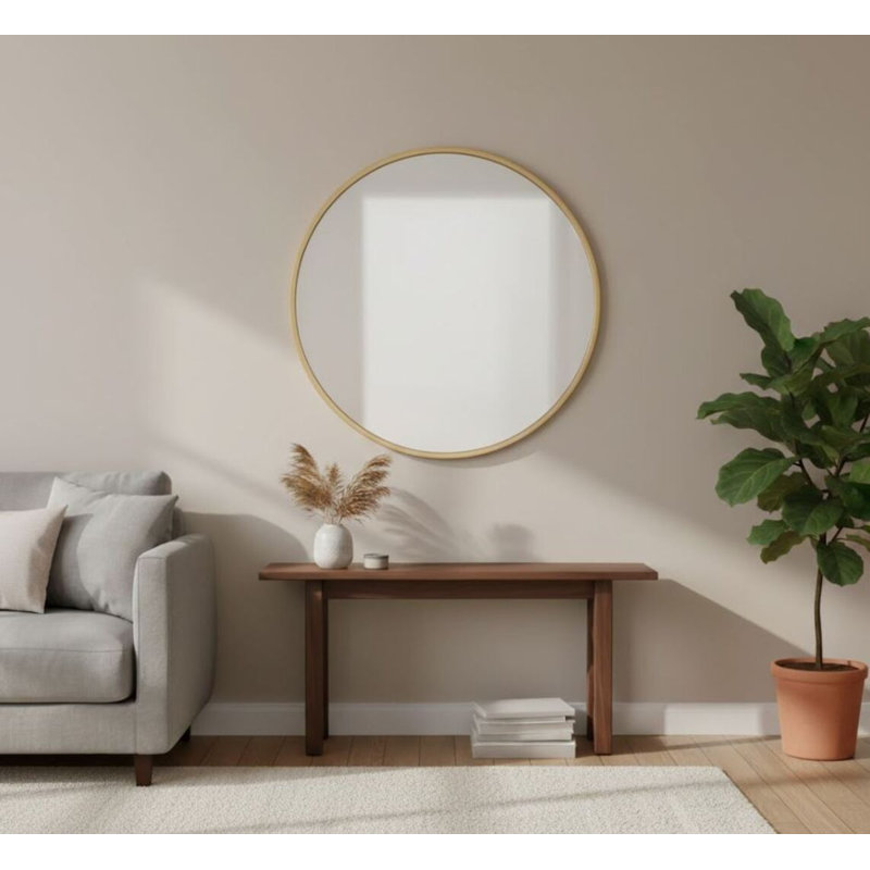 Miroir Evans, 60" x 60", Doré