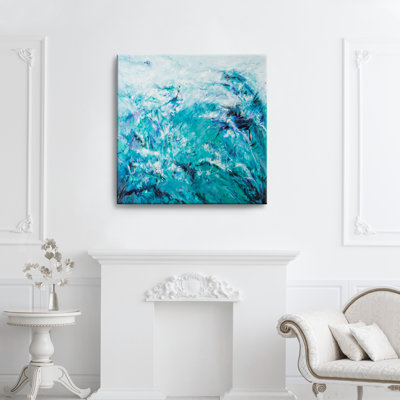 «One of a Kind Art at Sea to Monhegan Island» par Karen H. Salup, peinture sur toile tendue