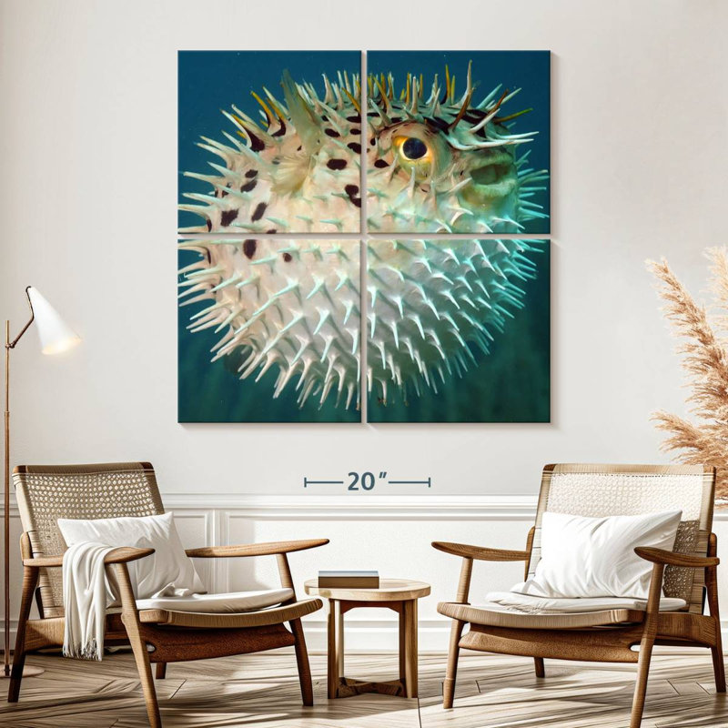 Brampt Puffer Fish, 57'' H x 57'' W