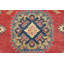 Tapis oriental rouge en laine noué à la main Nabeel