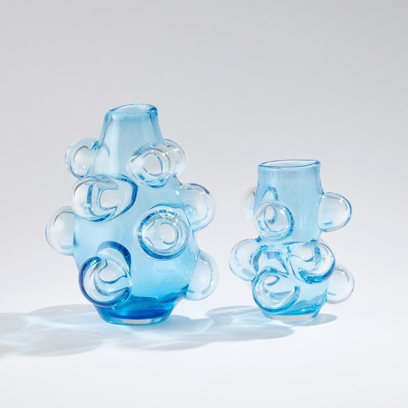 Glass Table Vase, Overall Height- 6.75"