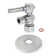 Kingston Brass 5/8-Inch OD Comp x 3/8-Inch OD Comp Quarter-Turn Angle Stop Valve with Flange