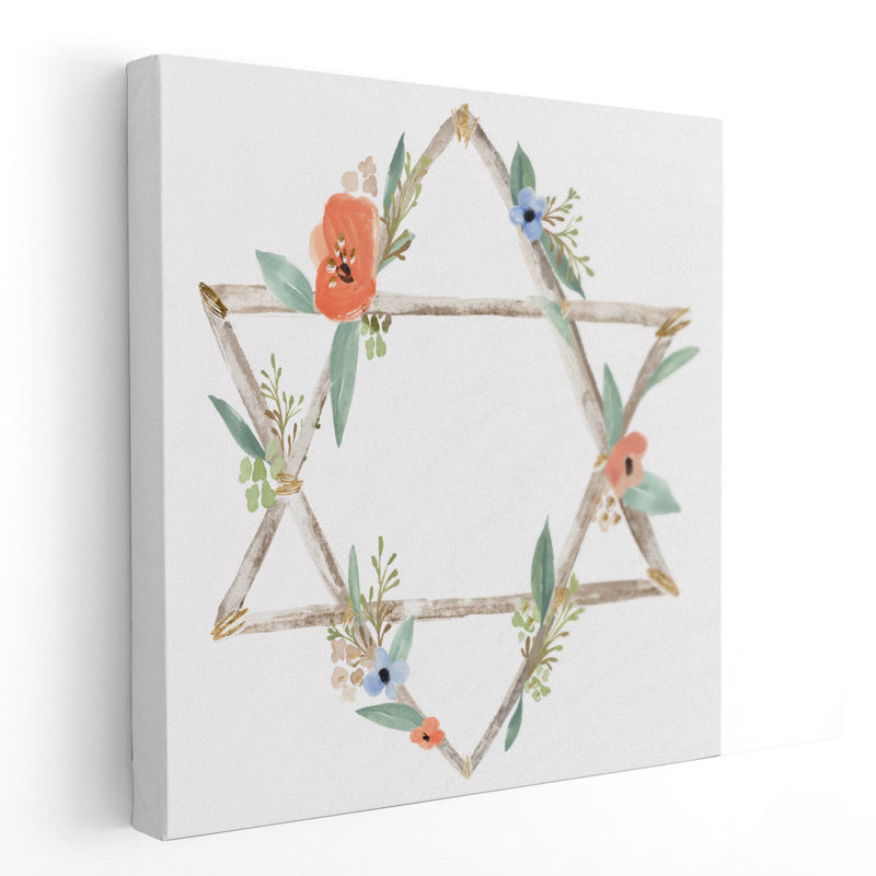 Adorned Star I - reproduction d'art sur toile, H 12 po x l 12 po