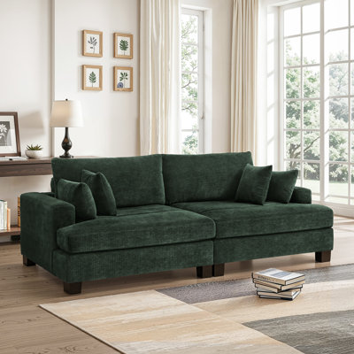 Denylah 88'' Adjustable Back Height Upholstered Sofa