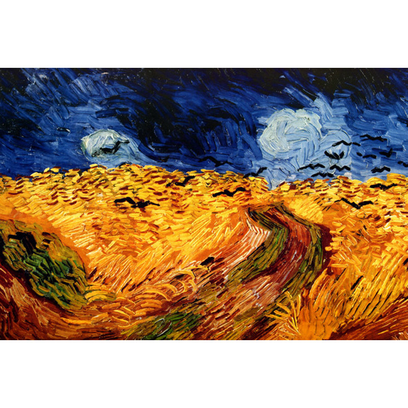 Wheatfield With Crows, 16" H x 24" W
