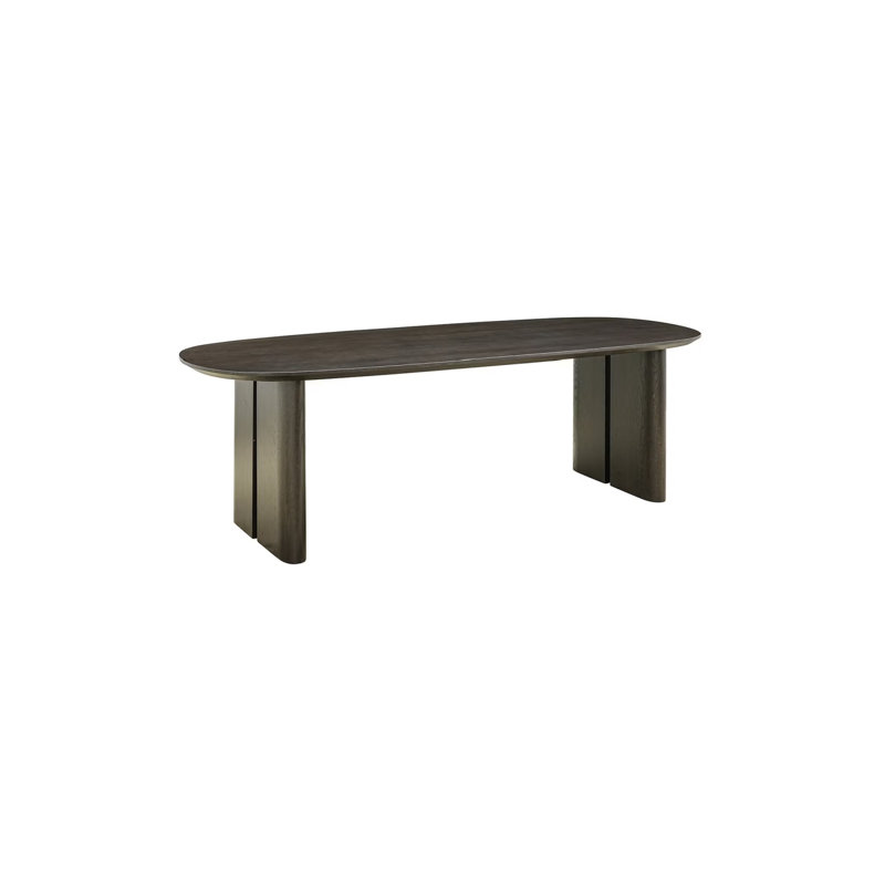 Dining Table, 30"H x 118"L x 39"W, Brown