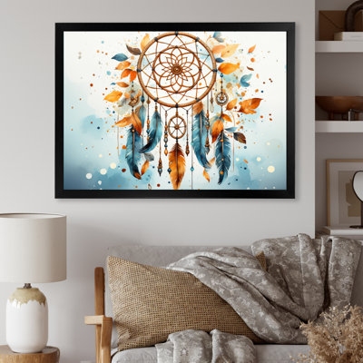 " Orange Dreamcatcher Minimalist Harmony "