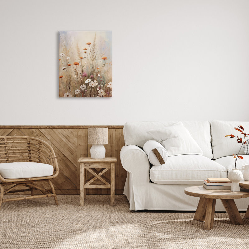 «Wildflower Meadow», peinture par Petals Prints Design, H 30 po x l 24 po x P 1,5 po