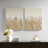 Heavily Embellished 2Piece Canvas Wall Art Set