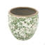 Vase en céramique à motif floral 5,1 x 5,1 x 4,5 ", paquet de 4