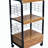 59.5" Tall 4-Tier Microwave Kitchen Cart with Drawer and Outlet-195252458