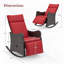 Chaise berçante d'extérieur en osier Edina-565806204