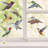 9 PCS Anti-Collision Window Clings Hummingbird Reminder Window Decals Non Adhesive for Bird Strikes