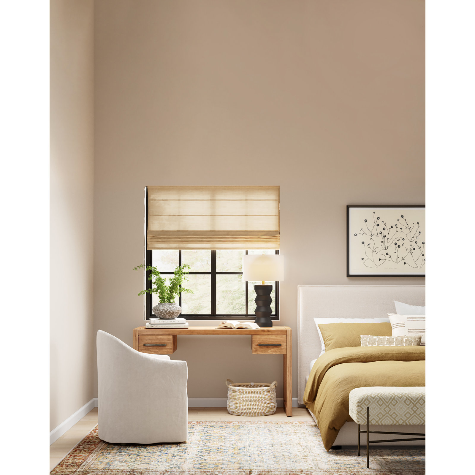 Galinda Cotton Dining Armchair, Heather Twill Pewter