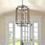 Lustre suspendu moderne 18 lumières noir et chrome 18 ", structure en métal industriel, lumière suspendue réglable pour le salon, la salle à manger, la cuisine (sans ampoules)