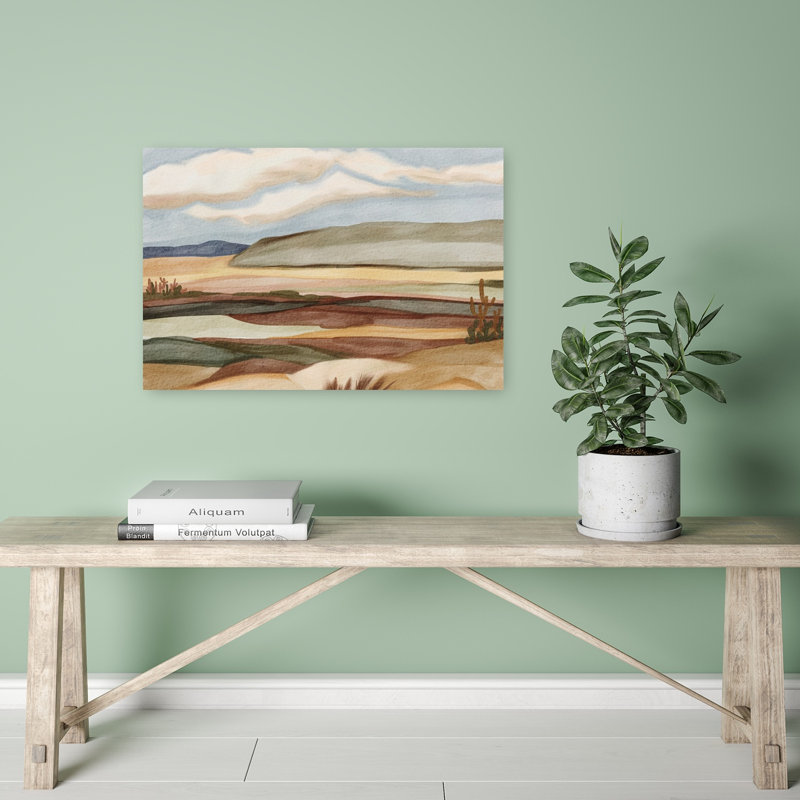 «Southwestern Desert Vista Peaceful Serene Tranquil Landscape Nature», art mural
