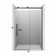44"-48" W x 76" H Reversible Frameless Single Sliding Shower Door With 3/8"Clear Tempered Glass