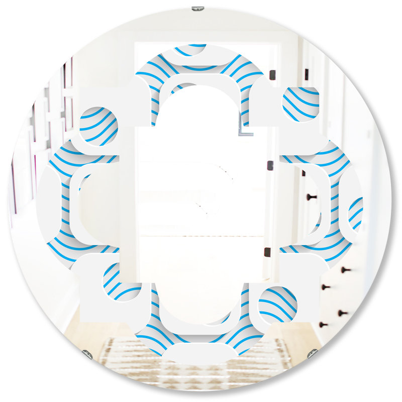 Miroir mural Quatrefoil, 23.6" x 23.6", Quatrefoil 3D III