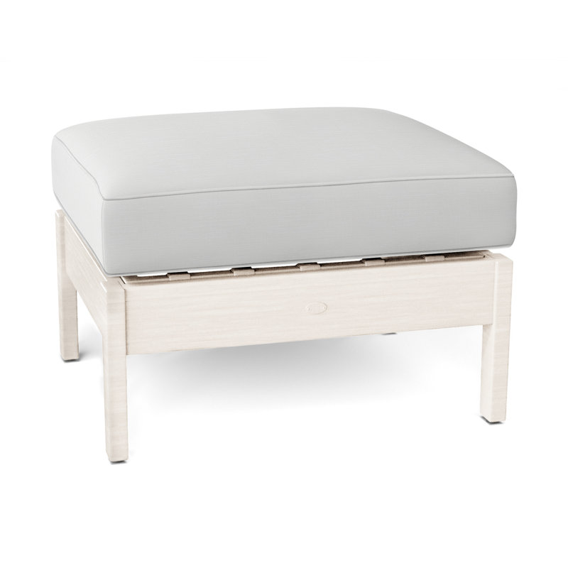 Repose-pieds Kennebunkport, InsideOut® Rollo ‑ lin dentelle, Welt, Craie
