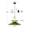 1 - Light Matte Black Dome Pendant-1391262767