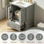 Meuble-lavabo simple 24 po avec lavabo en céramique-2098128003