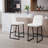 Comfortable And Stylish PU Leather Bar Stools With Footrest, Ideal For Kitchen And Living Room Use.