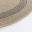 Stockett RoundBoho Jute-Look Beige Brown Area Rug-1837602999