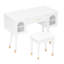 Ensemble de coiffeuse et coiffeuse Elegant Vanity, coiffeuse moderne avec organisateur, bureau d'écriture, port de charge-653930242
