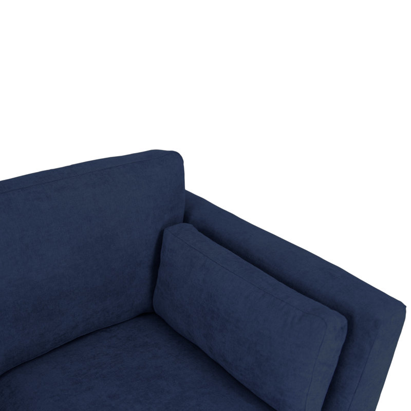 2 Seater Sofa & Chaise, Navy