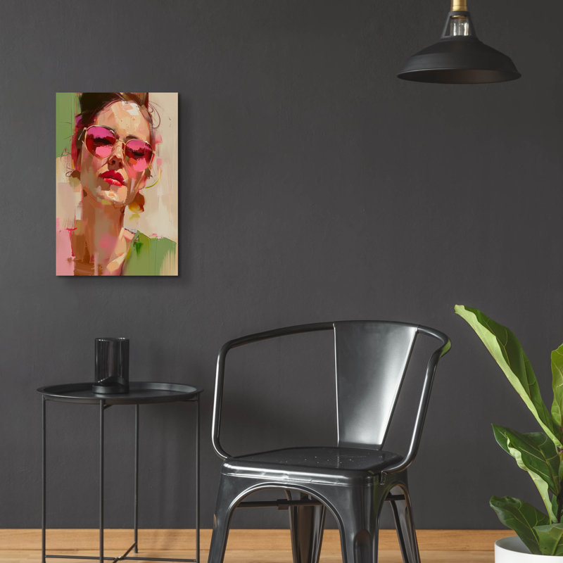  «Shades Of Confidence» par Doron David, art mural en verre acrylique, 16 po x 24 po, H 24 po x l 16 po