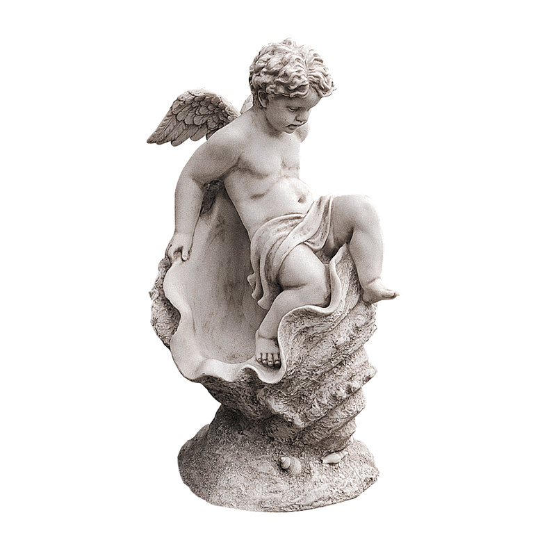 Testing The Waters Cherub Statue