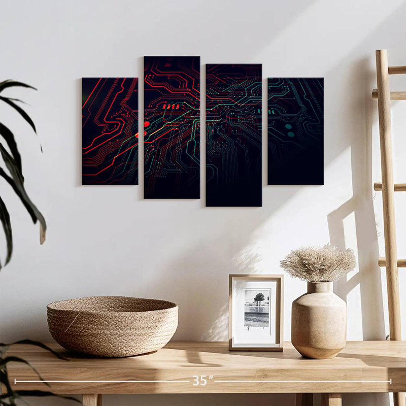 Glowing Circuit Board