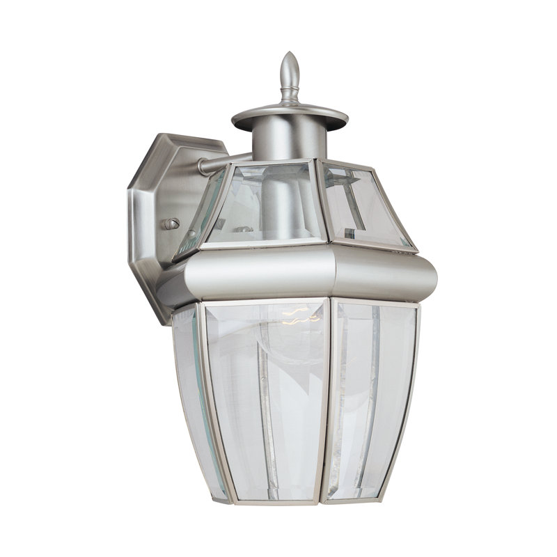 Lancaster One Light Outdoor Wall Lantern from Generation Lighting , Antique Brushed Nickel