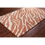 Cloral Authentic Hand-Tufted Handmade Soft Orange Coral & Cream Modern Abstract Wool Area Rug-84943515