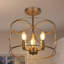Plafonnier semi-encastré 3 lumières