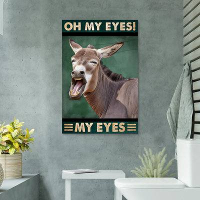 «Donkey Oh My Eyes», impression sur toile tendue