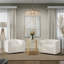 Fauteuil d'appoint pivotant incurvé en velours côtelé Wakenda-412469398