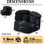 Méridienne à assise unique de 53 pouces à sensation cocooning moderne, canapé modulaire au design enveloppant élégant, canapé «Lazy & Cozy» Vibe, convient à divers cas d'utilisation